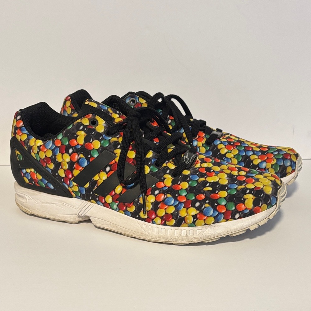 Sz 13 Limited Edition ADIDAS ZX TORSION FLUX M&M Skittles Candy Sneakers